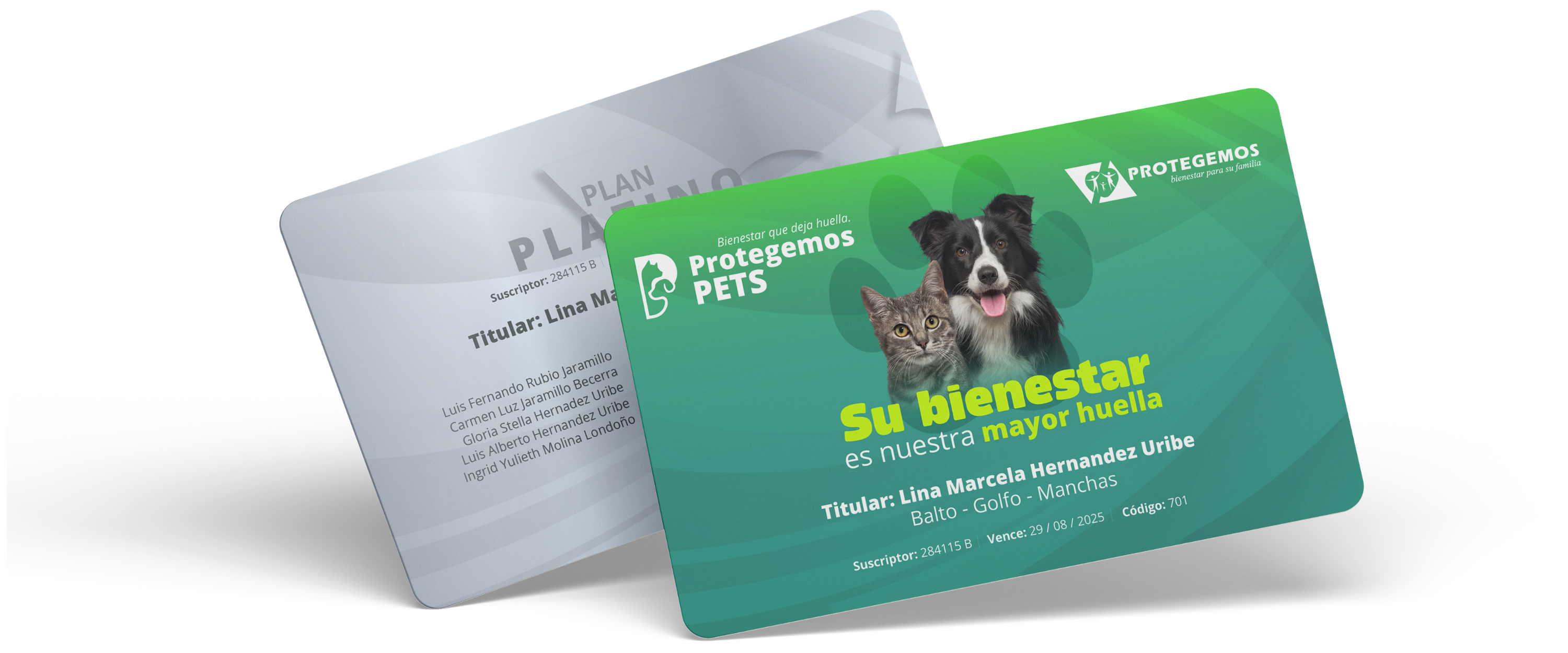 Carnet 3D PLAN PLATINO Protegemos